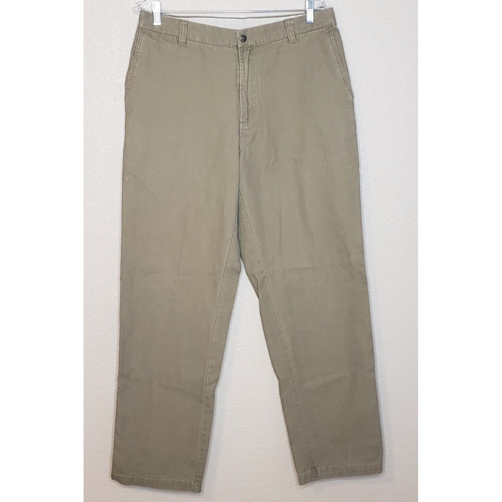 Columbia Mens‎ Pants 34x32 Khaki Flat Front Carpenter Pocket Casual/Work Chinos